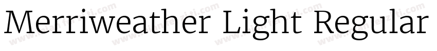 Merriweather Light Regular Version字体转换